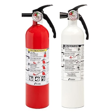 Kidde Kitchen Fire Extinguishers for Home &amp; Office Use, 2 Pack: One 1-A:10-B:C and One Specialty Kitchen Extinguisher, Wall Mount &amp; Strap Brackets Included