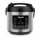Aroma Housewares 20 Cup Cooked (10 cup uncooked) Digital Rice Cooker, Slow Cooker, Food Steamer, SS Exterior (ARC-150SB),Black