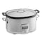 All-Clad Stainless Steel Electric Slow Cooker 7-Quart, Programmable LCD Timer, Aluminum Insert, Slow Cookers, Small Kitchen Appliances, Silver