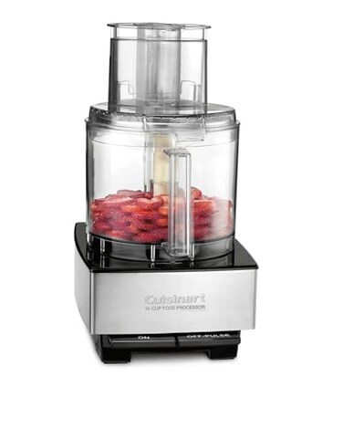 Cuisinart Food Processor 14-Cup Vegetable Chopper for Mincing, Dicing, Shredding, Puree &amp; Kneading Dough, Stainless Steel, DFP-14BCNY