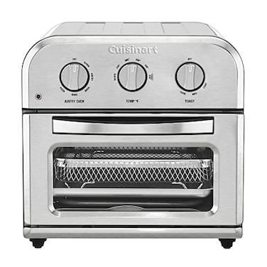 Cuisinart TOA-26 Compact Airfryer Toaster Oven, 1800-Watt Motor with 6-in-1 Functions and Wide Temperature Range, Air Fryer, Stainless Steel