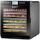 Magic Mill Food Dehydrator Machine (10 Stainless Steel Trays) Digital Adjustable Timer   Temperature Control   Keep Warm Function   Dryer for Jerky, Herb, Meat, Beef, Fruit and To Dry Vegetables