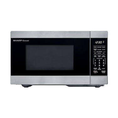 SHARP ZSMC0962KS Oven with Removable 10.6" Carousel Turntable, Cubic Feet, 900 Watt Countertop Microwave, 0.9 CuFt, Stainless Steel