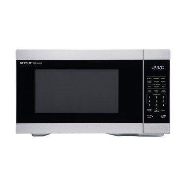 SHARP SMC1162KS Oven with Removable 12.4" Carousel Turntable, Orville Redenbacher's Certified, Cubic Feet Countertop Microwave, 1.1 CuFt, Stainless Steel