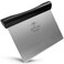 Zulay Premium Multi-purpose Stainless Steel Bench Scraper &amp; Chopper, Easy to Read Etched Markings for Perfect Cuts, Quick &amp; Easy Multi-use Dough Scraper, Dough Cutter &amp; Pastry Scraper (Black)