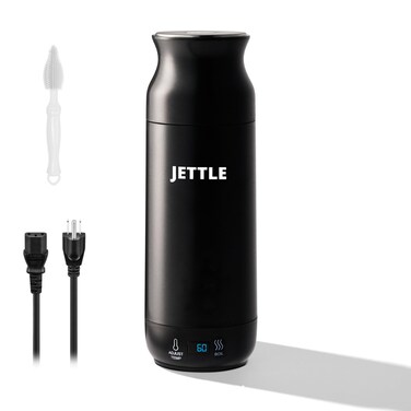 Jettle Electric Kettle - Travel Portable Heater for Coffee Tea Milk Soup - Stainless Steel Travel Water Boiler tea pot with Temperature Control - LED - Automatic Power Off - 450ml - Kitchen Appliance