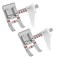 FQTANJU 2Pcs Adjustable Guide Sewing Machine Presser Foot. Fits Most Low Shank Domestic Sewing Machine, Brother, Babylock, Euro-Pro, Janome, Kenmore, White, Juki, New Home, Simplicity, Elna.