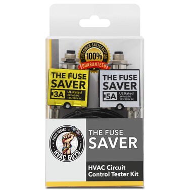 HVAC Guys - The Fuse Saver   HVAC Circuit Tester   3 AMP &amp; 5 AMP Fuses   Fuse Tester for Circuit Breaker - UL Rated 24V AC/DC &amp; 125/250V AC