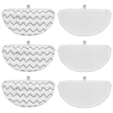 6 Pack 1940 for Bissell Steam Mop Pads for Bissell PowerFresh Steam Mop 1806 1544 1440 2075A 2685A 1940W 19404 Series, Model 19402 19408 1940a 1940f 1940q 1940t B0006 B0017, Part #5938#203-2633