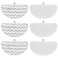 6 Pack 1940 for Bissell Steam Mop Pads for Bissell PowerFresh Steam Mop 1806 1544 1440 2075A 2685A 1940W 19404 Series, Model 19402 19408 1940a 1940f 1940q 1940t B0006 B0017, Part #5938#203-2633
