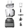 Ninja Food Processor, Professional Plus, 1000 Peak Watts, 4 Functions for Chopping, Slicing, Purees &amp; Dough with 9-Cup Processor Bowl, 3 Blades, Food Chute &amp; Pusher, Silver, BN601