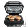 Ninja IG651 Foodi Smart XL Pro 7-in-1 Indoor Grill/Griddle Combo, use Opened or Closed, Air Fry, Dehydrate &amp; More, Pro Power Grate, Flat Top, Crisper, Smart Thermometer, Black