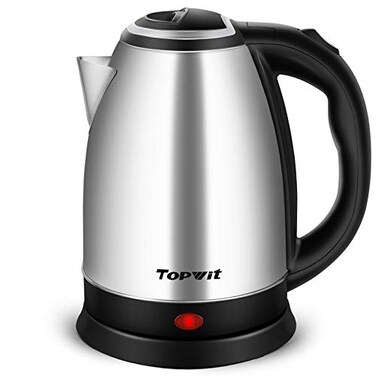 TOPWIT Electric Kettle, 2.0L Hot Water Kettle Electric, BPA-Free Stainless Steel Tea Kettle, Electric Kettles for Boiling Water with Fast Boil, Auto Shut-Off &amp; Boil Dry Protection, Silver