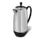 Farberware 12 Cup Electric Coffee Percolator, Coffee Maker with Stainless Steel Basket, Automatic Keep Warm, No-Drip Spout