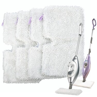 Flammi Steam Pocket Mop Replacement Pads for Shark S3500 Series S3501 S3601 S3550 S3901 SE450 S3801CO S3601D S2901 S2902 Steam Pocket Mop, 4 Pack