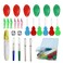 Needle Threaders for Hand Sewing,25 Pcs Needle Threaders Kit,Include Fish Type Easy Threader/Gourd Shaped Sewing Needle Threader/Thumb Shaped Threaders/Seam Rippers/Sewing Tweezers/Thimble/Scissor etc
