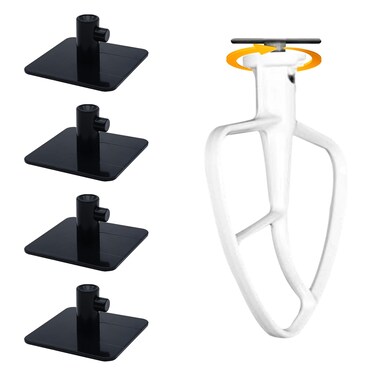 Stand Mixer Attachment Holders Compatible with Kitchenaid Mixer Accessories (Black)
