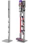 Haturi Vacuum Stand, Dyson Vacuum Holder and Metal Storage Bracket, Standing dock for Dyson G5 V15 V12 V11 V10 V8 V7 V6, Hidden Power Cord Design for Dyson Handheld Cordless Vacuum Cleaners