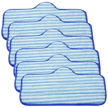 LINNIW 6 Pack Microfiber Pads Compatible with Dupray Neat Steam Cleaner, Durable, Reusable and Machine Washable
