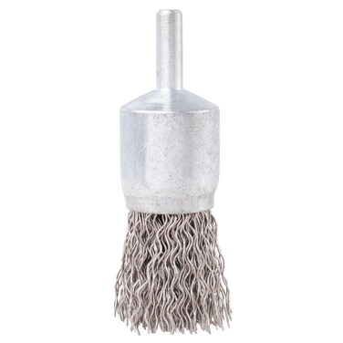 Shark Shark 14024 1-Inch by 1-Inch by 0.25-Inch Stainless Steel Crimped End Brush, 0.020 Gauge Wire, Old #711E