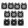 Mtsooning 10PCS Carburetor Diaphragm Gasket,Carb Metering Diaphragm Assembly for 2500 3800 4500 Chainsaw Repair Parts.