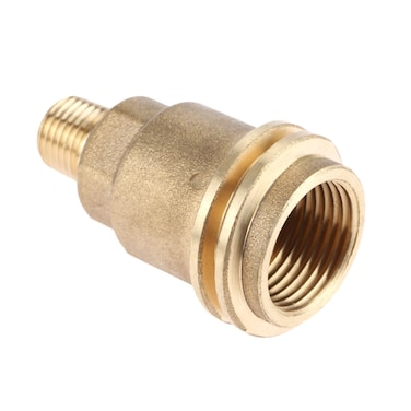 Mtsooning QCC1 Nut Propane Gas Fitting Adapter with 1/4" Male Pipe Thread, Solid Brass Quick Connectors Replacement for Grill Regulator Outdoor Cooking Heating Camping Connect Fittings