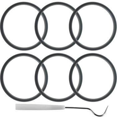 Equust 6-pack Sealing Gaskets Replacement Parts Fits for NutriBullet Blenders 600w/900w Extractor Blade