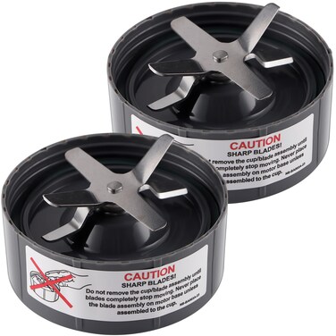 Equust 2-pack Blender Replacement Blade Compatible with NutriBullet Replacement parts 900w/600w