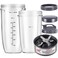 Equust 6-pieces Blender Replacement Parts, 32oz &amp; 24oz Cups Extractor Blade with Stay-fresh Lid To-Go Lid and Lip Ring, Replacement Cups for Nutri Bullet Blenders 600w &amp; Pro 900w