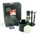 G.B.S Men's Shaving Set- Butterfly Open Double Edge Razor, Shave Brush with dual stand, Shaving Mug with Knob Handle, Natural Shave Soap, 10 Replacement Razor Blades