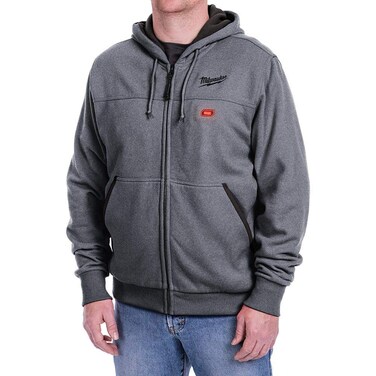 Milwaukee Heated Hoodie KIT M12 12V Lithium-Ion (Extra Large, Gray)