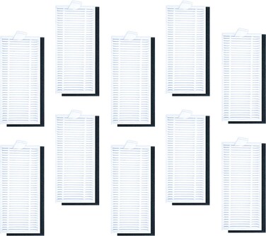 BBT BAMBOOST Filters Replacement Parts Fit for Eufy RoboVac 11S, Eufy 25C, RoboVac 30, Eufy 30C, Eufy 15C, Eufy Robovac 35C, RoboVac 12, RoboVac 15T, RoboVac 11S Plus Filters, Pack of 10
