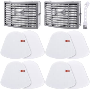 Leadaybetter Filter Replacement for Shark Navigator NV586 NV585 NV580 NV581 NV581Q Powered Lift Away DLX Upright Vacuum Cleaner Filters, Compare to Part # XFFT580 &amp; XHEP580