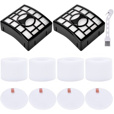 Leadaybetter 2 HEPA + 4 Foam &amp; Felt Replacement Filters for Shark Rotator DuoClean Powered Lift Away Speed NV680 NV681 NV682 NV683 NV800 NV801 NV803 UV810, Compare to Part # XFF680 &amp;XHF680