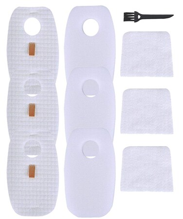 Dttery 3 Pack for Shark Rocket DuoClean HV380 HV380C HV380W HV381 HV381C HV382 HV382BRN HV383 HV384Q Filter Kit, 6 Pre-Filters (3 Foam+3 Felt) and 3 Post-Filters Replacement Part XFFH380 XPSTFH380
