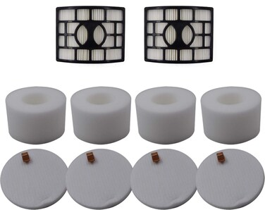 Dttery Filter Replacement for Shark DuoClean Lift-Away Upright Vacuum UV700, NV770, NV771, NV611, ZU701 Part XFF600, XHF600, 2 HEPA, 4 Foam and Felt