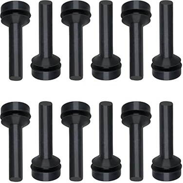 12 Pack WB02X24790 Grate Rubber Feet Compatible with GE Gas Stove Top Range Grate Foot Rubber Pads GE Stove Parts Rubber Grate Bumpers Stove Replacement Cooktop Grate Foot, Ytpoools