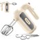 Hand Mixer Electric, 5-Speed Small Handheld Mixer, 2* (304 Dough Hooks &amp; 304 Whisks) Food Mixer, Kitchen Mixer for Baking, Cream, Cookies, Dishwasher Safe