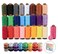 ilauke 50Pcs Bobbins Sewing Thread Kit, 400 Yards Sewing Thread Spools, Prewound Hand &amp; Machine Sewing Thread, Sewing Machine Thread for Brother Singer Janome Juki Serger Machine, 25 Colors