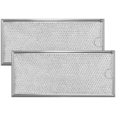 2 Pack Microwave Grease Filter Compatible with Whirlpool and GE Microwaves - WB06X10596 Microwave Oven Grease Filter Approx 13" x 6" by AMI PARTS