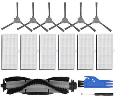 JJ Neumann Replacement Parts Accessories Compatible with Coredy R3500 R3500S, R550(R500+), R650, R600, R700, R750, R580, Goovi 1600PA D380, D382, iMartine C800,D900,D900C, DeenKee DK600 Robot Vacuum
