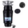Waste Maid 10-US-WM-058-3B Garbage Disposal Anti-Jam Stainless Steel Food Waste Grinding System, 1/2 HP Economy, Black