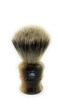 G.B.S Large 26 MM Silver-tip Badger Bristle Men's Shaving Brush Faux Horn Handle Use Any Razor Shave Soap, Cream Enjoy Wet Shave Convenient Comfortable Effortless Glide Travel Friendly