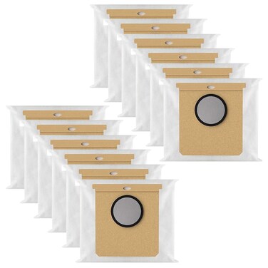 12 Pack Dust Bags for Eufy L60,L60 SES,L50,L50 SES Robot Vacuum Cleaner,Replacement Vacuum Bag for Eufy L60,L60 SES Robot Vacuum Self Empty Station