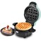 Elite Gourmet EWM380M Nonstick Fluffy Stuffed Waffle Maker, 1.5-Inch Jumbo Thick Waffles, Hash Browns, Keto, Snacks, Sandwich, Eggs, Easy to Clean, Mint