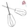 W10490648 Beaters Attachments for KitchenAid Hand Mixer, Stainless Steel Turbo Beaters Compatible with KitchenAid Mixer Replacement KHM2B AP5644233 PS4082859 Parts (2 Pack)