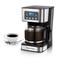 Taylor Swoden 12-Cup Programmable Coffee Maker, Regular &amp; Strong Brew Drip Coffee Machine for Home and Office, Glass Carafe, Pause &amp; Serve, Auto Shut Off, Black &amp; Stainless Steel