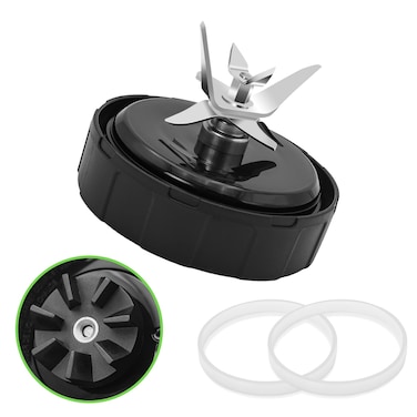 [New Model]SS101 Replacement Blade for Ninja Blender Accessories, 7-Fins Blender Blade Compatible with Nutri Ninja Foodi Power Blender SS150,SS151,SS300,SS350,SS351,CO351B,SS100,SS101,SS101C,SS101TGT