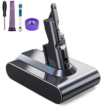 P.TOULTEK 21.6V 6.0Ah Replacement Battery for Dyson V7 Compatible with Dyson SV11 V7 Motorhead V7 Animal V7 Trigger V7 HEPA V7 Car+Boat V7 Absolute Handheld Vacuum Cleaners