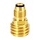 Hooshing Propane Tank Adapter Converts POL LP Tank Service Valve to QCC1 / Type1 Hose or Regulator Solid Brass Old to New